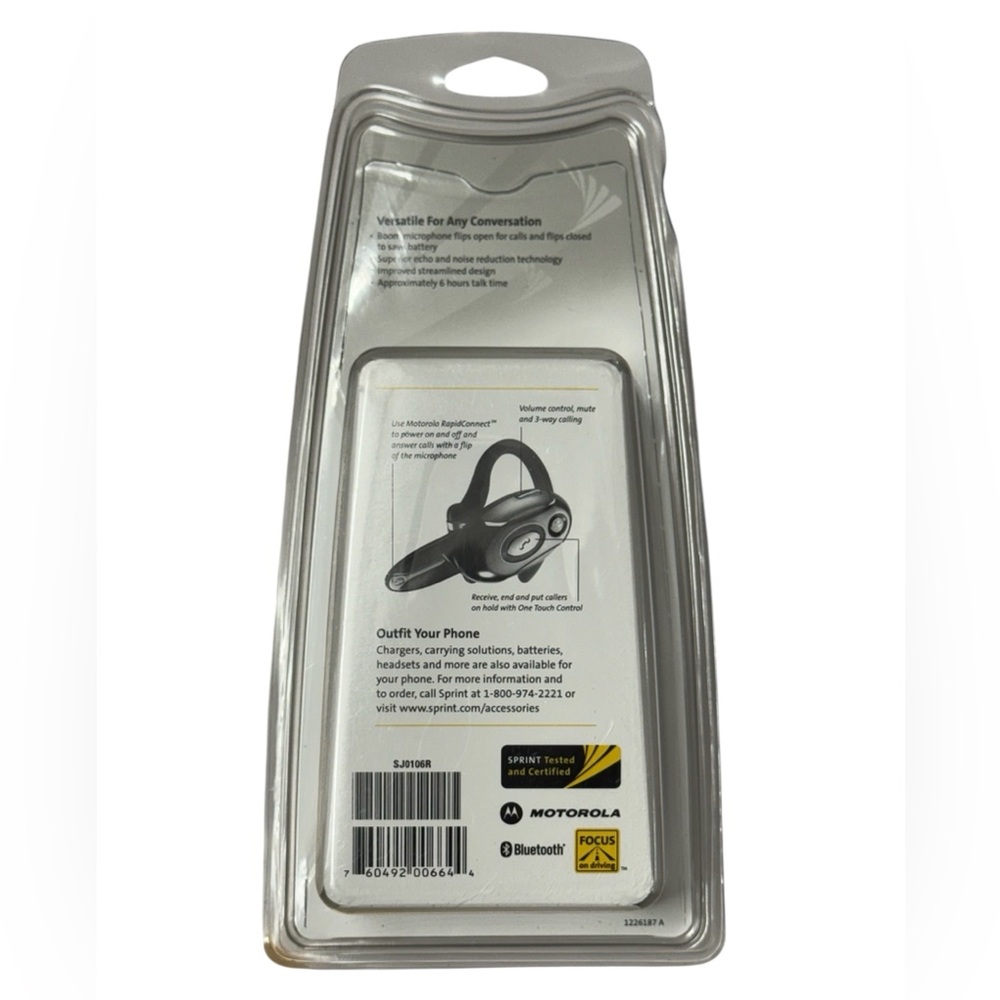 Brand New Motorola H700 Sprint and Nextel Cell Phones Bluetooth Headset #SJ0106R - Picture 2 of 5
